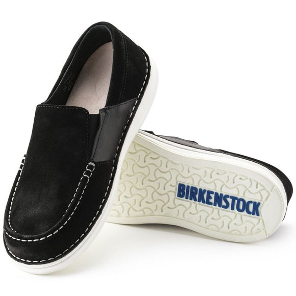 Birkenstock Men's Duma Suede Leather Shoes Black (Brand New) - Picture 4 of 5